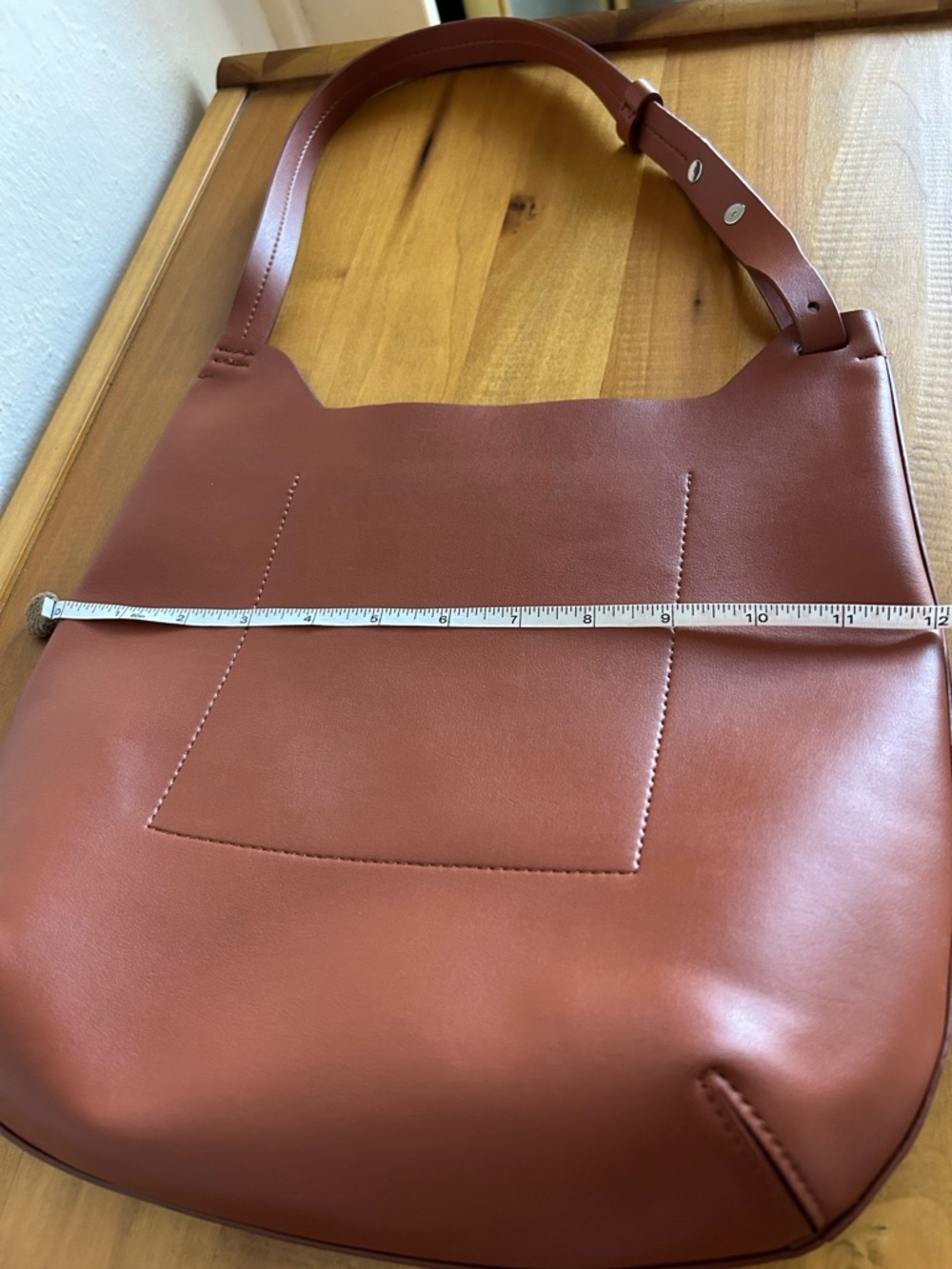 NWOT Everlane Cactus Leather Hobo Shoulder Bag in Honey Cruelty-Free Vegan - Picture 8 of 11